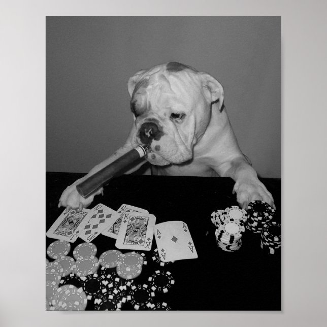 Affiches visage de poker (Devant)