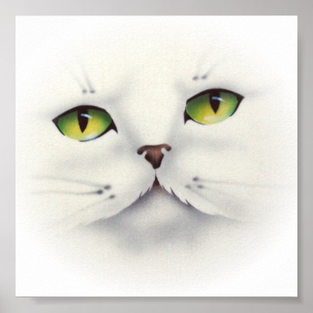 Affiches visage du chat (Devant)