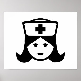 Affiches Visage principal d'infirmière