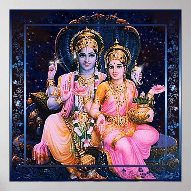 Affiches Vishnu & Lakshmi (Devant)