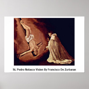 Affiches Vision de St Pedro Nolasco par Francisco De