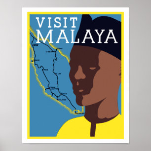 Affiches Visite de Malaya