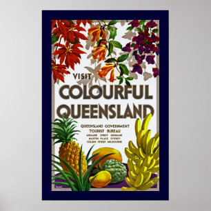 Affiches Visite Queensland coloré