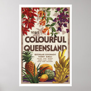 Affiches Visiter Colorful Queensland Australie