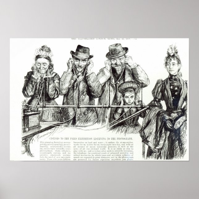 Affiches Visiteurs de l'Exposition de Paris (Devant)