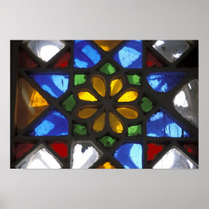 Affiches Vitrine en verre tendu à l'intérieur du National