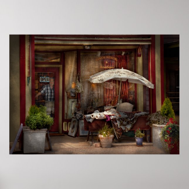 Affiches Vitrine - Frenchtown, NJ - La Boutique (Devant)