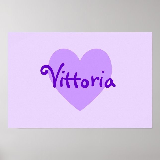 Affiches Vittoria en violet (Devant)