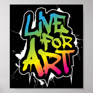 Affiches Vivez pour l'affiche d'art