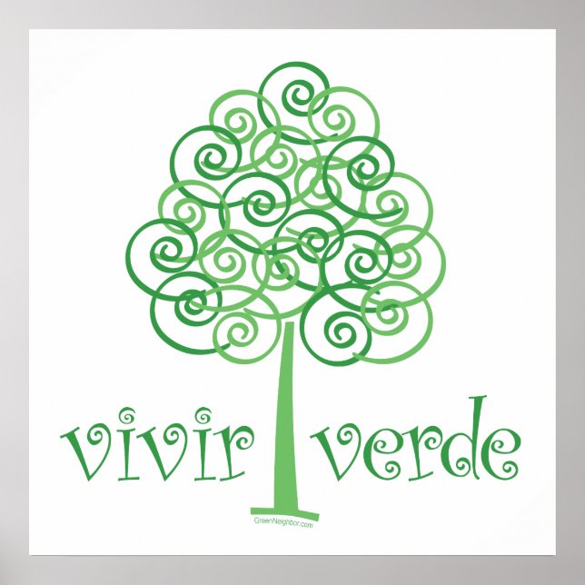 Affiches Vivir Verde (Devant)