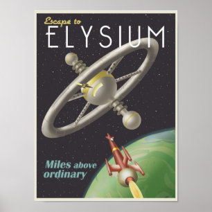 Affiches Vivre dans une station spatiale