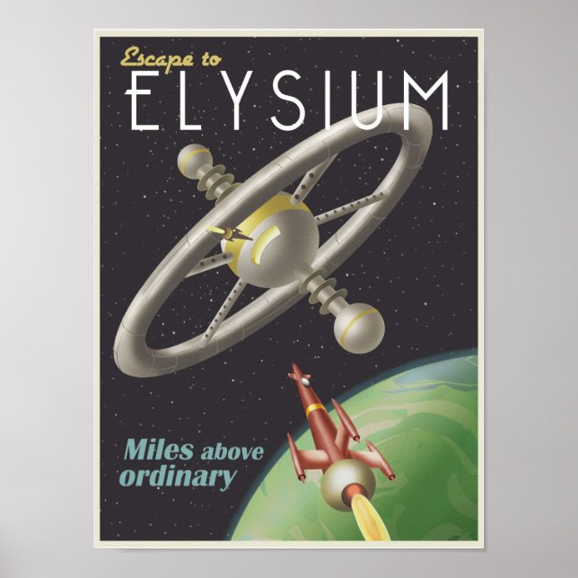 Affiches Vivre dans une station spatiale (Devant)