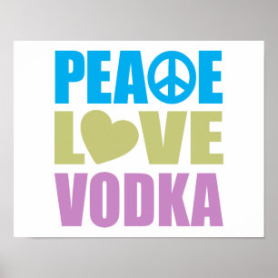 Affiches Vodka d'amour de paix