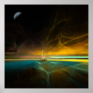 Affiches Voile au clair de lune magique