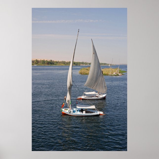 Affiches Voile Sur Le Nil, Egypte (Devant)
