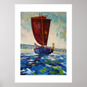 Affiches voilier traditionnel au large de l'Ecosse