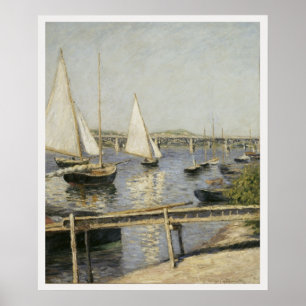 Affiches Voiliers à Argenteuil par Gustave Caillebotte