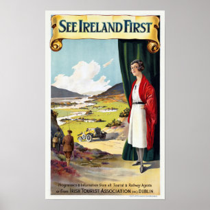 Affiches Voir Irlande d'abord - Vintage voyage