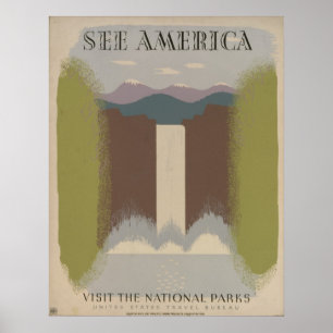 Affiches Voir l'Amérique : Visitez les parcs nationaux