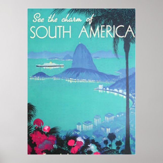 Affiches Voir l'impression de l'Amérique du Sud (Devant)