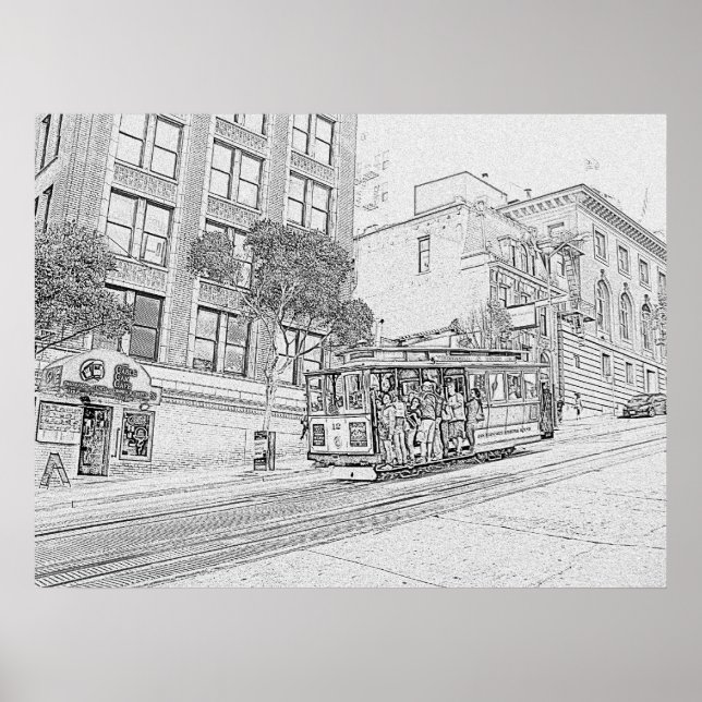 Affiches Voiture de câble (Devant)