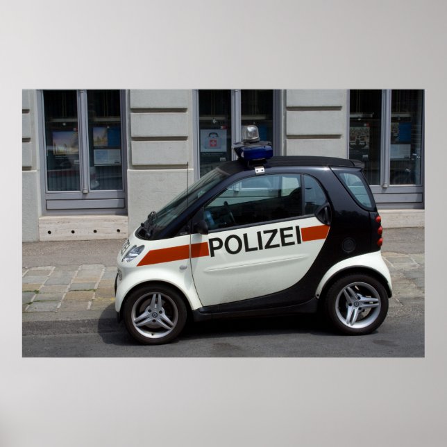 Affiches voiture de police intelligente (Devant)
