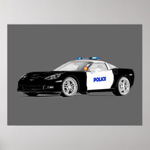 Affiches Voiture de police rapide ! ! !