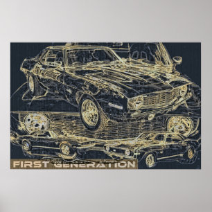 Affiches Voiture de première génération