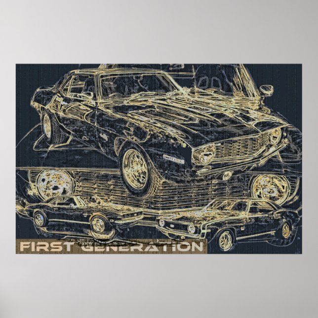 Affiches Voiture de première génération (Devant)