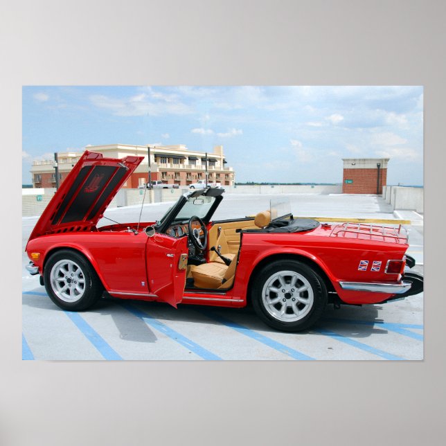 Affiches Voiture de sport britannique classique (Devant)