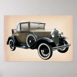 Affiches Voiture d'Oldtimer