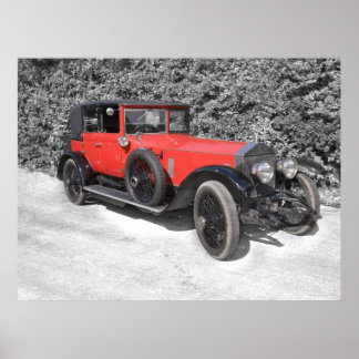 Affiches Voiture rouge