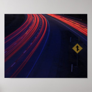 Affiches Voiture Traces de signalisation