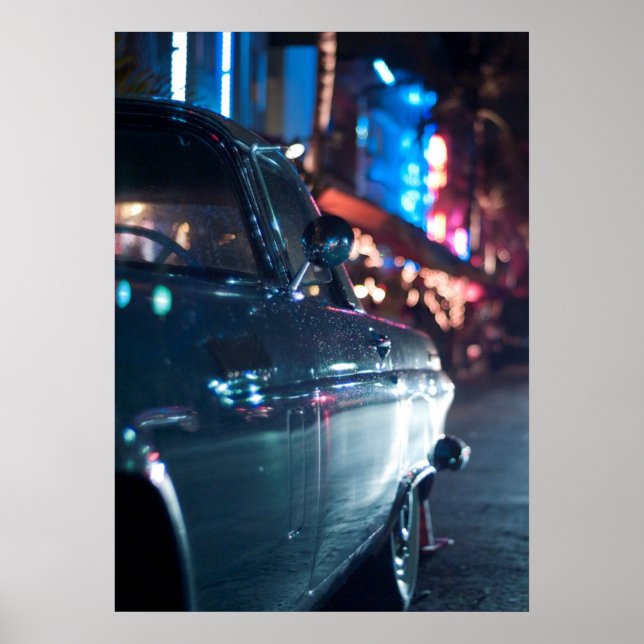 Affiches Voiture vintage Ocean Drive (Devant)