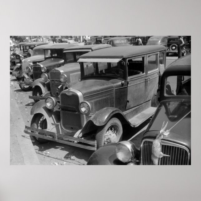 Affiches Voitures classiques Greensboro, Géorgie années 194 (Devant)