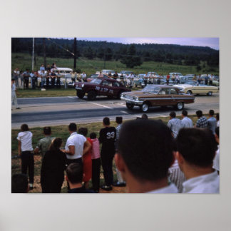 Affiches Voitures de course vintages