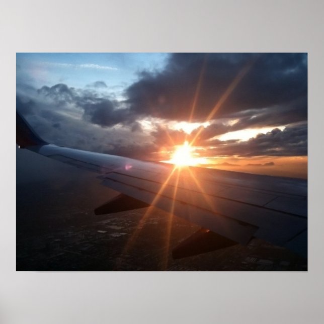 Affiches Vol Au Coucher Du Soleil (Devant)