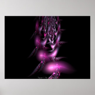 Affiches Vol de plume en rose par Kitty Ann