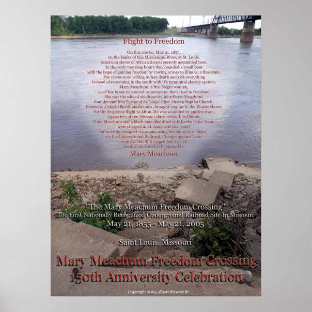 Affiches "Vol vers la liberté" par Albert Stewart, père. (Devant)