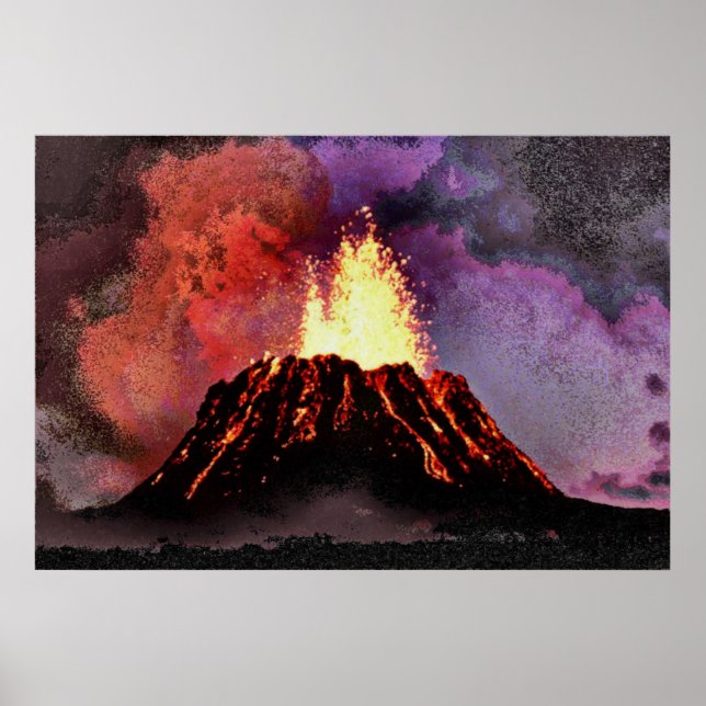 Affiches Volcan 9 flou (Devant)