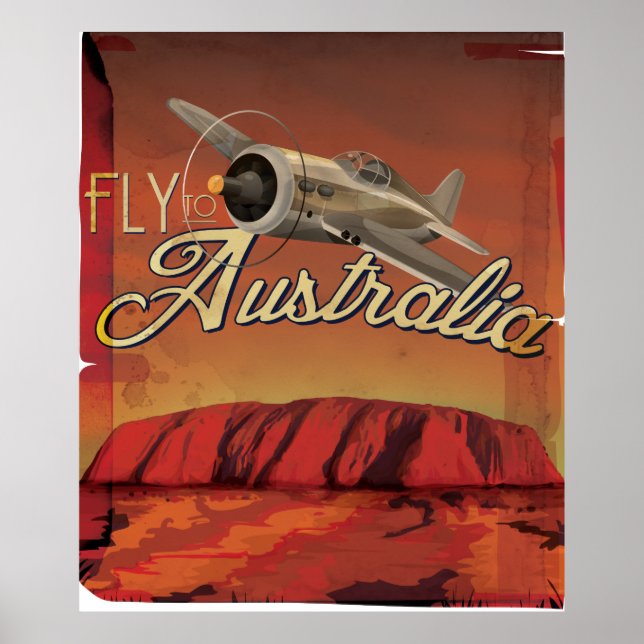 Affiches Voler vers l'Australie (Devant)
