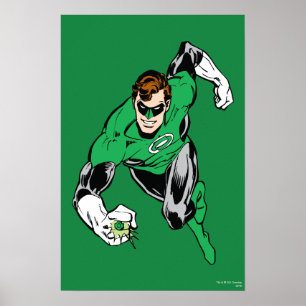 Affiches Voler vers l'avant de la lanterne verte