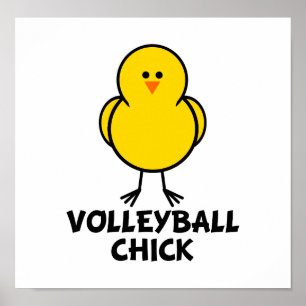 Affiches Volleyball Chick