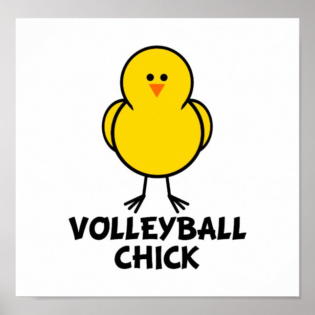 Affiches Volleyball Chick (Devant)