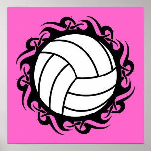 Affiches volleyball tribal