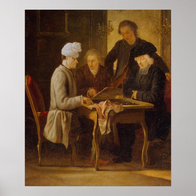 Affiches Voltaire aux échecs (Devant)