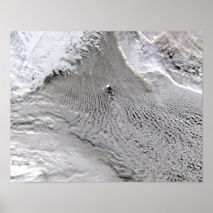 Affiches Vortices nuageuses au large de l'île Jan Mayen