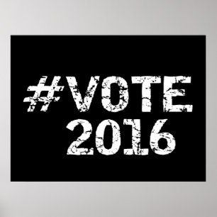 Affiches Vote 2016 Hashtag en détresse