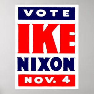 Affiches Vote Ike, Nixon en 1952
