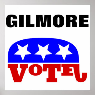 Affiches Vote Jim Gilmore Eléphant républicain